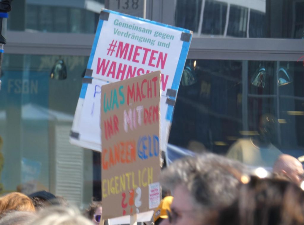 "together against evictions and out-of-control rents" "what are you even doing with all our money???"